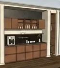 SketchUp'ta oluşan mutfak modeli